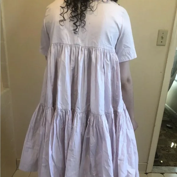 open lace back dress Caroline Bosmans Off White Fluid Dress Xs main image 1